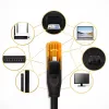 Ethernet Patchkabel QOLTEC UTP Cat6 15 m, 2×RJ45, schwarz