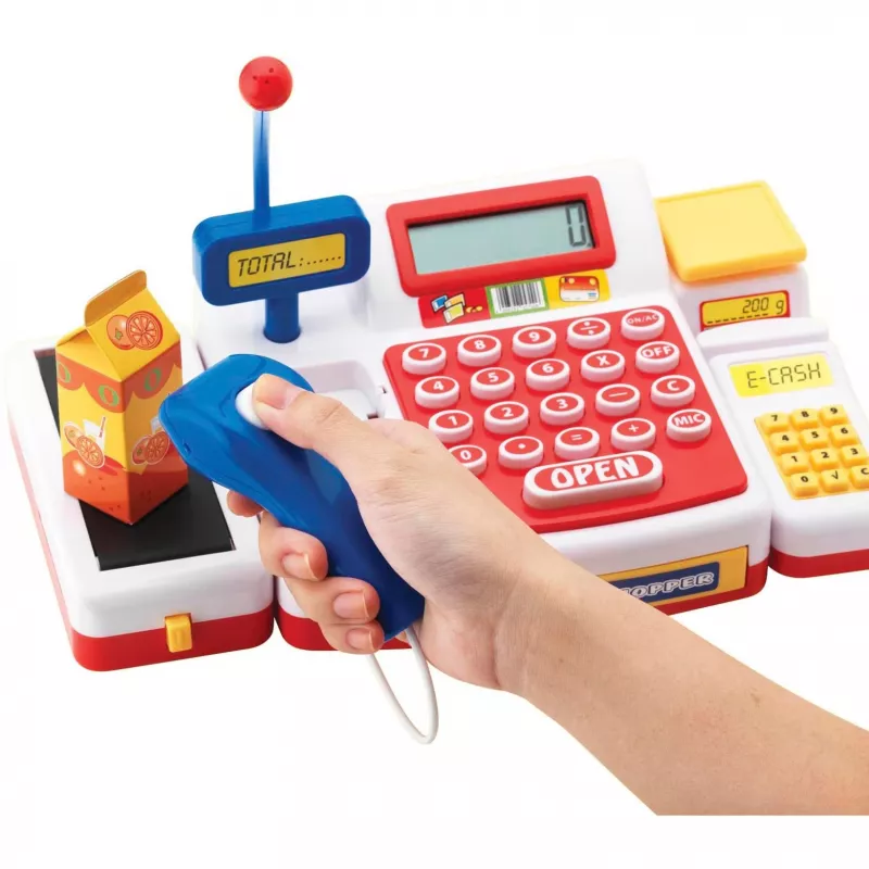 Playset Simba‑Dickie Supermarkt-Kasse mit Scanner Modell 104525700, Spielzeug-Kassenset