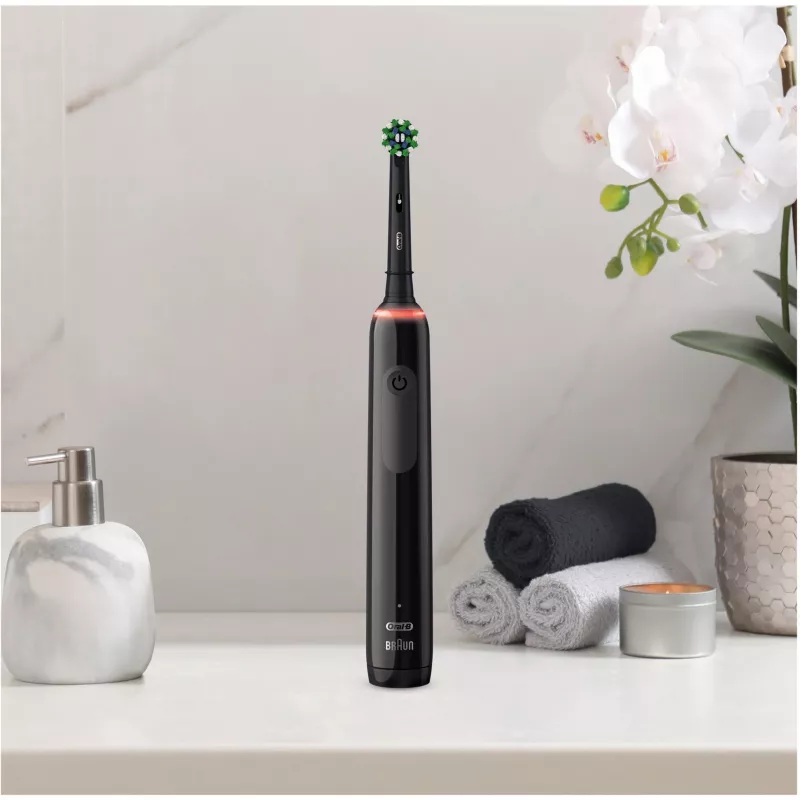 Oral-B Pro 3 3500 rotierende Zahnbürste für Erwachsene Schwarz