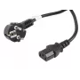 Lanberg CA-C13C-11CC-0100-BK Stromkabel Schwarz 10 m C13 Kupplung CEE7/7
