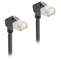 DeLOCK RJ45 Netzwerkkabel Cat.6A S/FTP schlank 90° abwärts 5m Schwarz