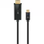 Goobay USB-C-auf-HDMI-Kabel 4K mit 60 Hz 2 m schwarz – Stecker > HDMI (75697)