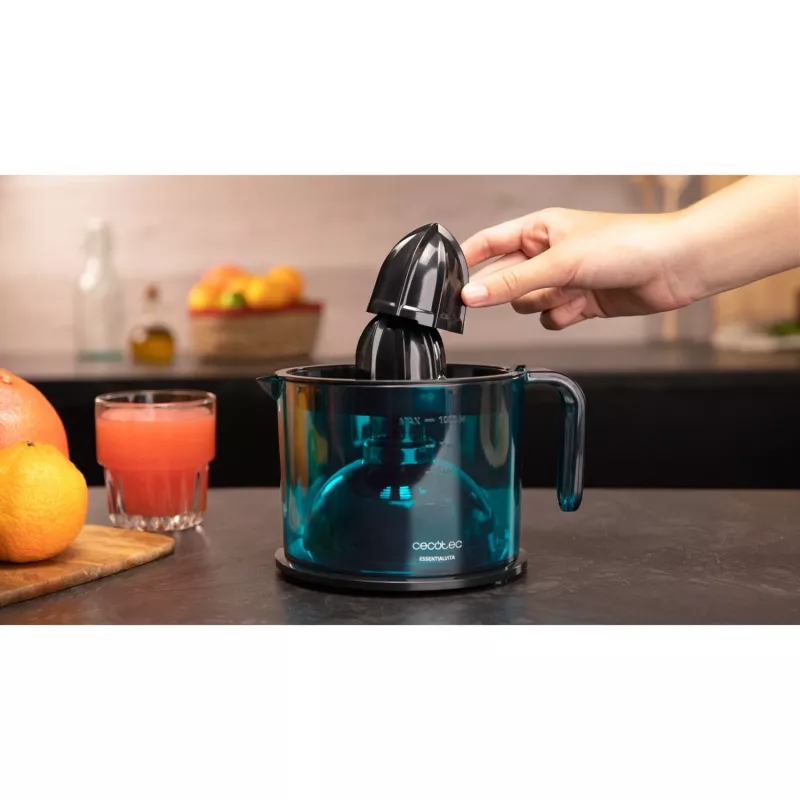 EssentialVita Adjust Schwarz, Zitruspresse schwarz/Blau