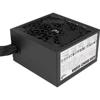 Netzteil AEROCOOL AERO BRONZE 650W APFC (V.2 2025) — 650W ATX-Netzteil mit Active PFC