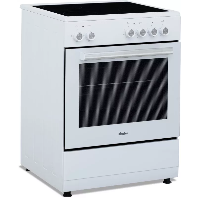 Simfer 6043SEDBB Freistehender Elektroherd, 62 L, Weiß
