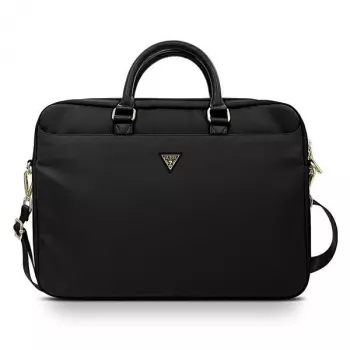Laptoptasche GUESS GUCB15NTMLBK 16 Zoll schwarz Nylon mit Dreieck-Logo