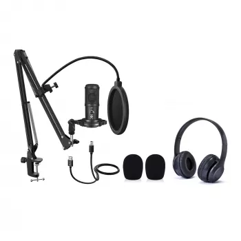 Studiomikrofon Easypix 62021 Schwarz