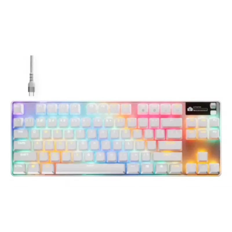SteelSeries Apex Pro TKL Gen 3 Gaming-Tastatur, USB, US-Englisch, weiß
