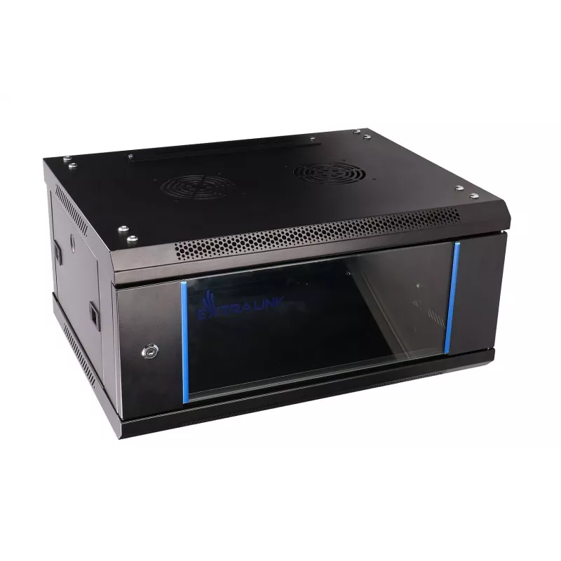 Wandmontierter Rack Extralink 4U 600x450 Schwarz