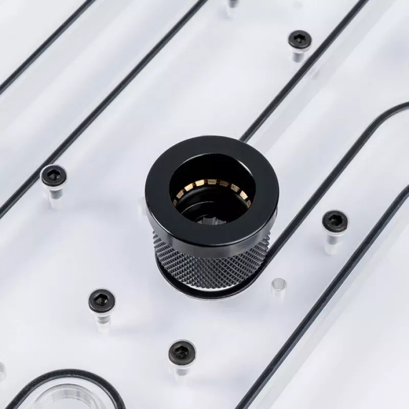 Adapter-Fitting PHANTEKS EZ-FIT für PC-Kühlung, PETG, 16×16×12 mm, schwarz, 2er-Pack