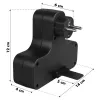 Maclean Stromsteckdose, Vierfach mit Schalter, Stabilisierungsfuß, Typ E, 2x2,5A, 2x16A, MCE224 E/B