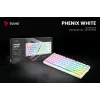 Gaming-Tastatur Savio Phenix WHITE GAT RED PUD Kabelgebunden Kabellos USB Bluetooth RGB LED