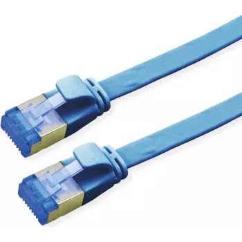 VALUE Patchkabel Cat.6A (Klasse EA) FTP, extraflach, Blau, 1 m (21.99.2151)