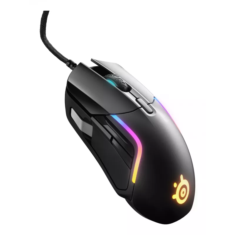SteelSeries Rival 5 Gaming-Maus, schwarz, 18000 DPI, USB