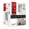 Barkan T71HL Tablet-Tischständer mit Schloss 7–14 Zoll, 360° drehbar, Weiß