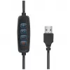 LogiLink AA0151 LED-Ringlicht für Smartphones, Ø 200 mm, 3 Farbmodi, dimmbar, 1/4-Zoll-Stativgewinde, mit Smartphone-Halterung, USB, 1,8 m Kabel, schwarz