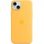 Apple iPhone 15 Plus Silikon Case mit MagSafe, Sunshine, MWNF3ZM/A