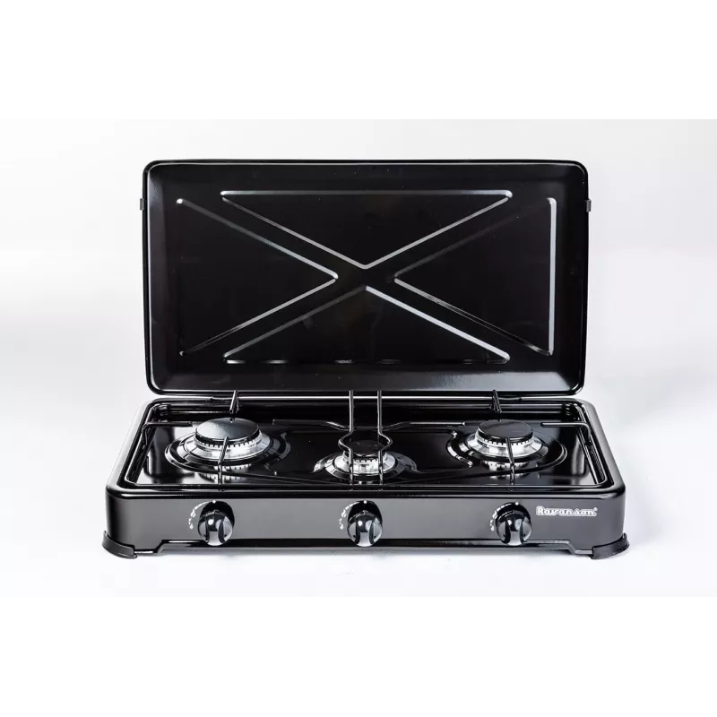Gaskochfeld Ravanson K-03TB, 3 Zonen, Drehregler