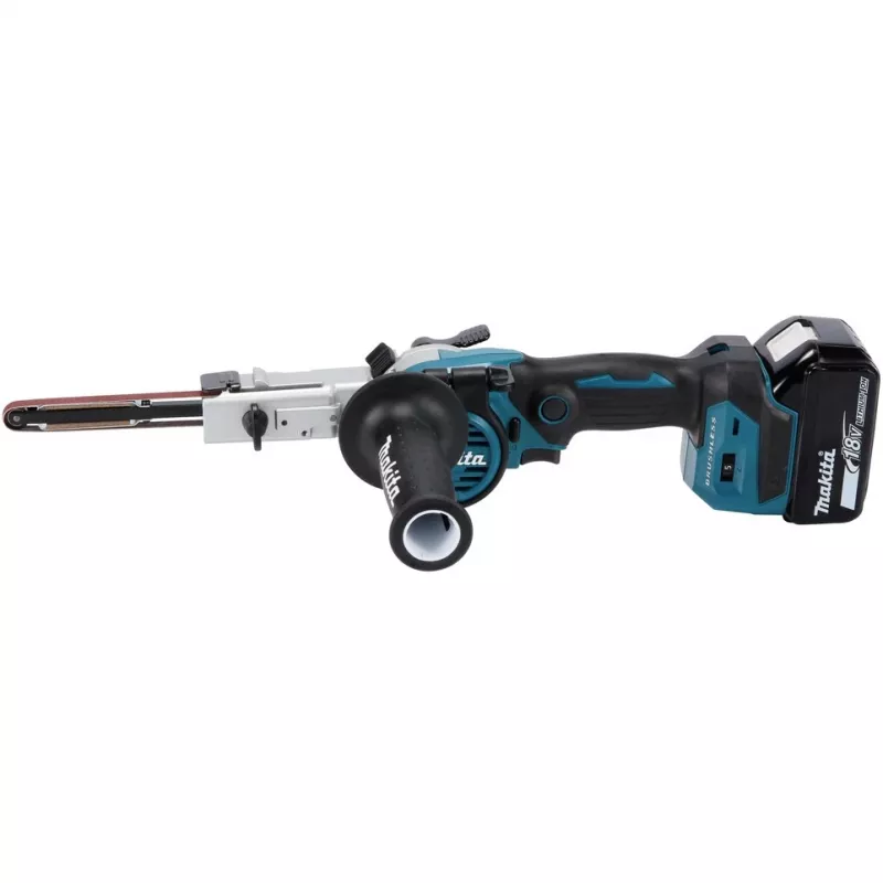 Makita DBS180Z Akku-Bandfeile, 18 V, Schwarz/Blau (ohne Akku)