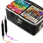 Marker-Set Extralink MARKERY 204 Stück — Marker-Set auf Alkoholbasis, verschiedene Farben, 204 Stück