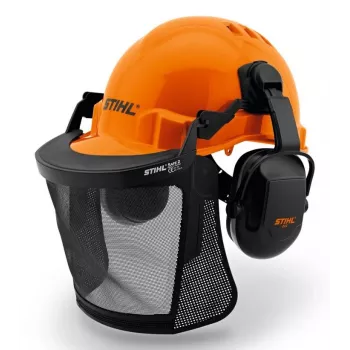 Stihl Basic Helmset mit Forsthelm, Gesichtsschutz und Gehörschutz (00008880810)