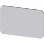 Siemens 3SU1900-0AD81-0AA0 Beschriftungsschild 17,5 x 27 mm, Silber, 10er-Pack