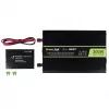 Spannungswandler Green Cell INV07, DC 12 V auf AC 230 V, 300 W, 50 Hz, Typ-C-Stecker, schwarz