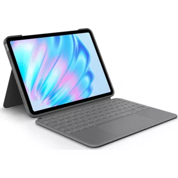 Logitech Combo Touch Tastatur QWERTY Dänisch Finnisch Norwegisch Schwedisch Smart Connector Grau