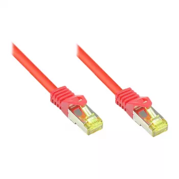 Good Connections Patchkabel m. Cat.7 Rohkabel Rot 0,15m