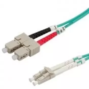 Glasfaser-Patchkabel VALUE 50/125µm LC/SC OM3 türkis 5 m