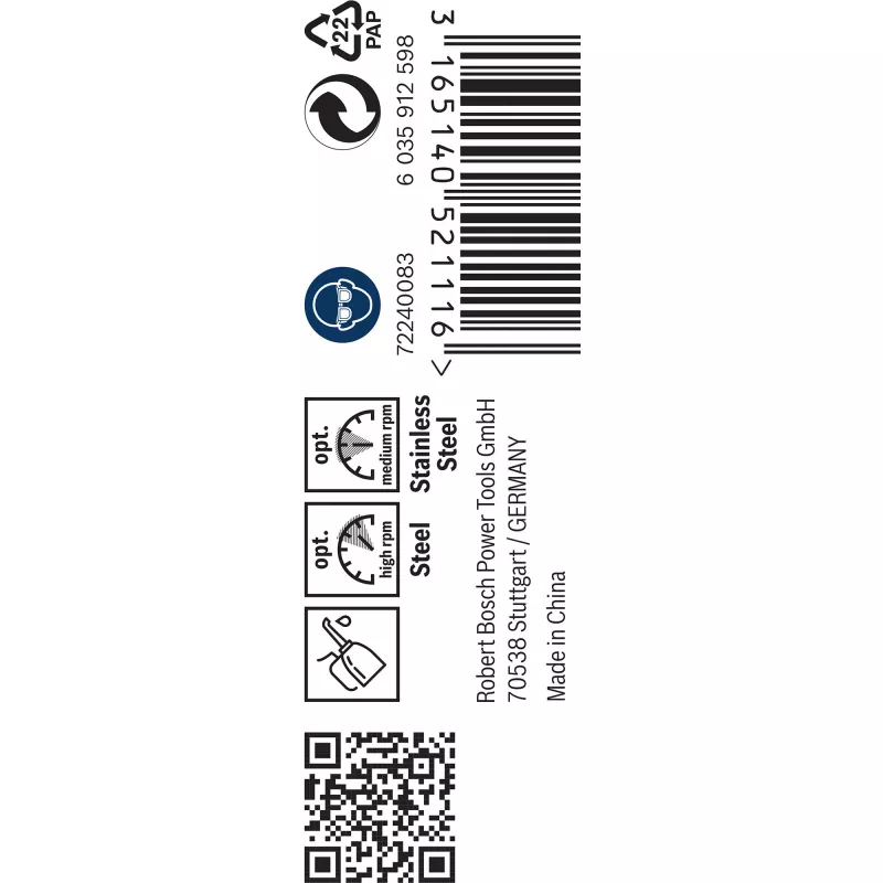 Bosch 2608585876 HSS-Co Spiralbohrer-Set, 3 mm, Länge 61 mm, zylindrischer Schaft, 10 Stück