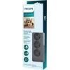 Philips SPN3140A/60 Überspannungsschutz-Steckdosenleiste, 4 Steckdosen, 2 m
