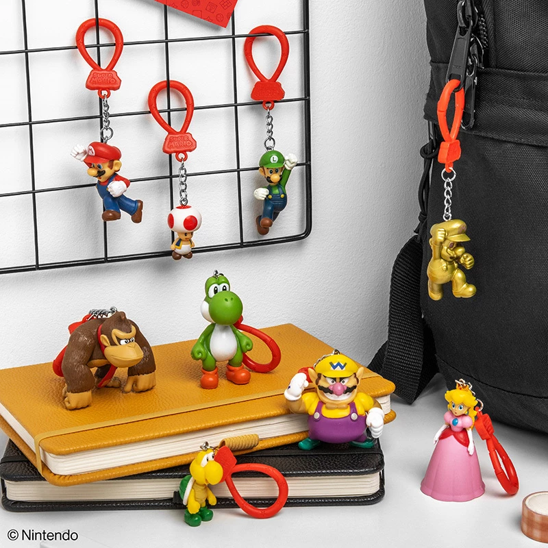 Backpack Buddies Schlüsselanhänger-Set Paladone Super Mario CDU mit 24 Stück – verschiedene Charaktere, Sammelzubehör