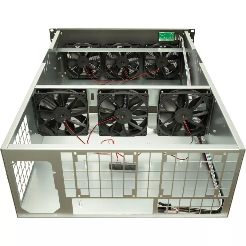 Computergehäuse Inter-Tech 88887236 Rack Schwarz, Grau