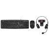 Tracer 4in1 Multi Office Set 46695: USB-Tastatur, kabellose Maus, Webcam, Kopfhörer