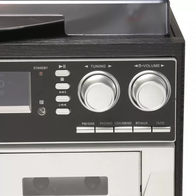 Denver MRD-166 DAB+ Musikcenter mit Plattenspieler, CD- und Kassettenspieler
