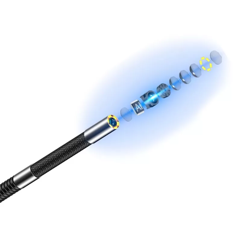 Ulefone uSmart E03 UF-EC03 Endoskopkamera, 1280x720 HD, in zwei Richtungen um 180° lenkbare Sonde, 6 LEDs, IP67, 1 m halbstarres Kabel