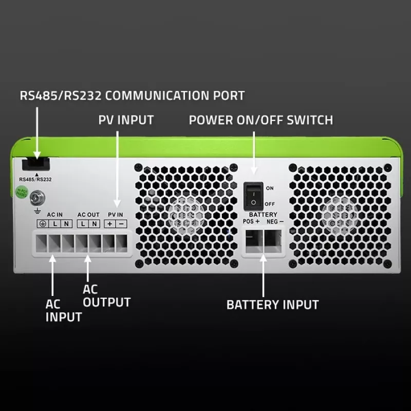 Hybrid-Solarwechselrichter Off-Grid 3500W, Wi-Fi