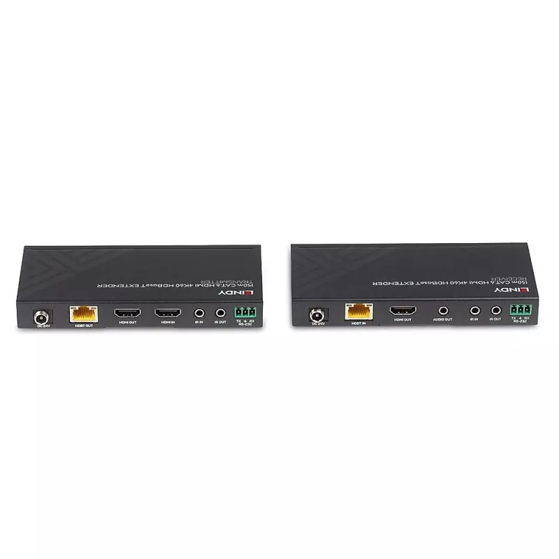 Lindy 38217 150 m Cat.6 HDMI-4K60-, IR- und RS-232-HDBaseT-Extender, Sender und Empfänger