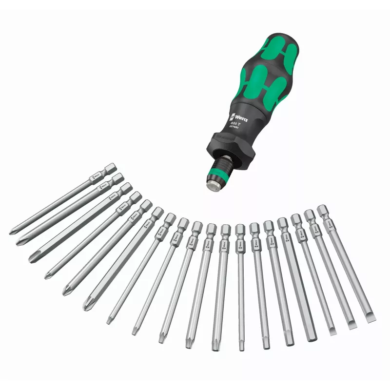 Wera Kompakt Turbo Imperial 1 Bit-Set, 15 Stk., 05057483001