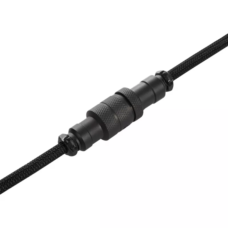 Sharkoon SGK50 Aviator Spiralkabel für SKILLER SGK50, USB-A auf USB-C, 1,85 m, Titan/Schwarz