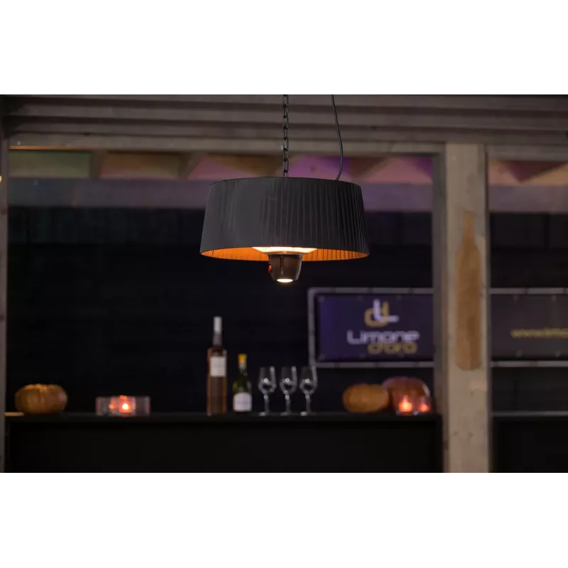 Infrarotheizung SUNRED ARTIX C-HB, 1500 W, schwarz, IP24 für den Außenbereich