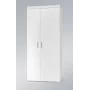 Cama Meble SAMBA 1 BI/BI Kleiderschrank, weiß / weiß glänzend