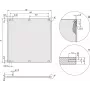 Schroff 20846453 Frontplatte, EMC-schirmbar, 6 HE, 42 TE