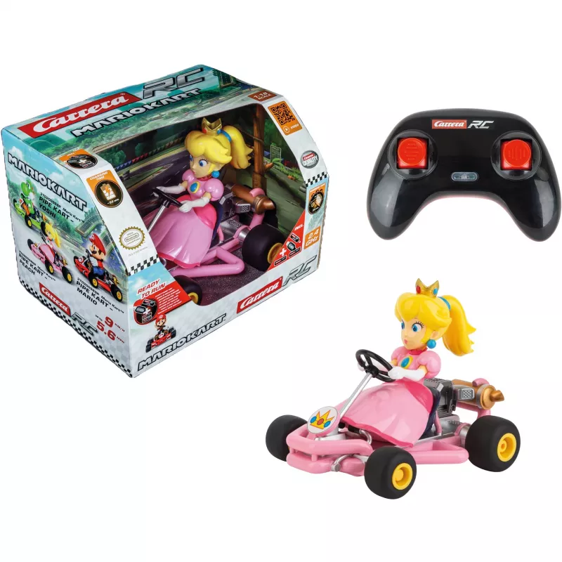 Carrera RC 370200986P Mario Kart Pipe Kart Peach, 2,4 GHz, 30 Min. Akkulaufzeit, ab 6 Jahren