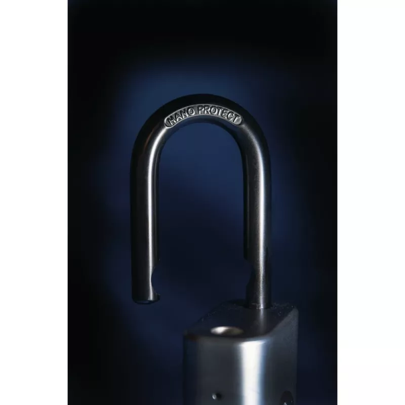 ABUS Touch 57/45 biometrisches Vorhängeschloss 62575, Fingerabdrucksensor, 45 mm, IP66/IP68, wetterfest, Silber