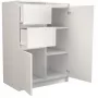 Kommode Top e shop 2D2S BIEL — 2 Schubladen, weiß, 700×400×970 mm, Spanplatte