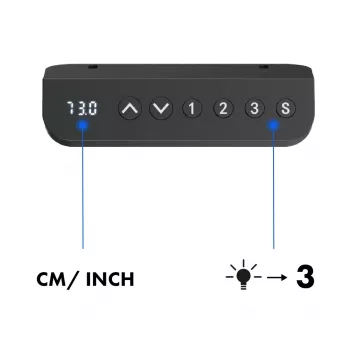 Ergo Office elektrisch höhenverstellbarer Schreibtisch, max. Höhe 1160 mm, max. - 80 kg, ohne Sitz-Steh-Tischplatte, schwarz, ER-400 B