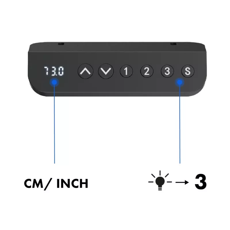Ergo Office elektrisch höhenverstellbarer Schreibtisch, max. Höhe 1160 mm, max. - 80 kg, ohne Sitz-Steh-Tischplatte, schwarz, ER-400 B