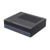 Akyga AK-302-01BL SFF-PC-Gehäuse, Micro-ATX / Mini-ITX, USB-C + 2x USB 3.0 + USB 2.0, ohne Netzteil, schwarz